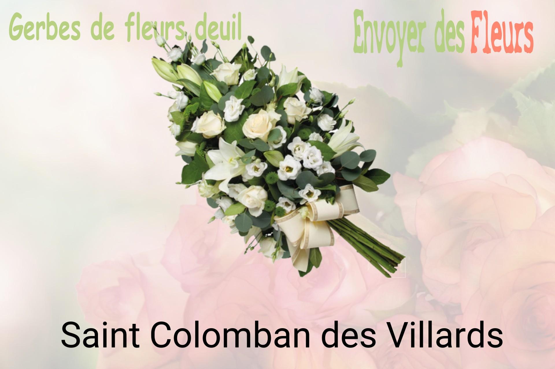 Gerbe de fleurs de deuil livrée à Saint-Colomban-des-Villards
